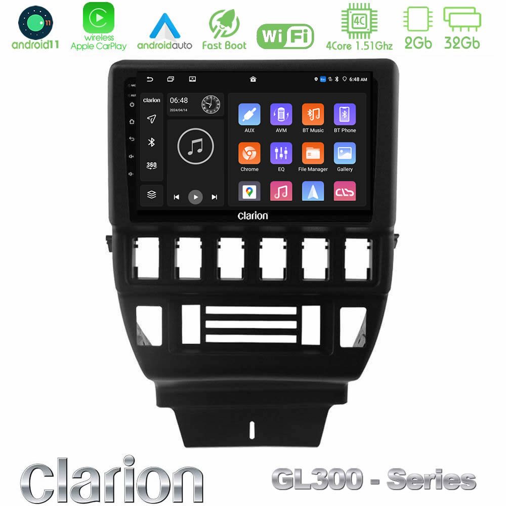 Clarion GL300 Series 4Core Android11 2+32GB Lada Niva Navigation Multimedia Tablet 9" Με Carplay & Android Auto