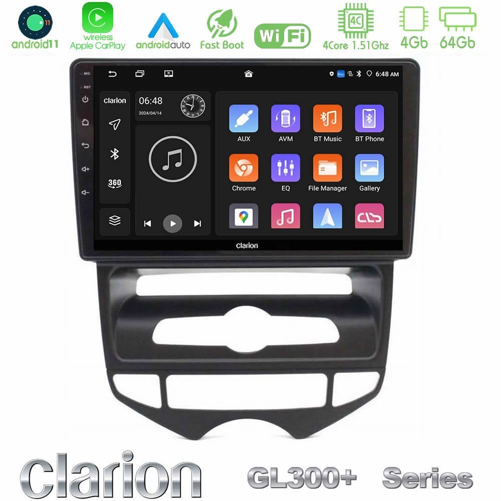 Clarion GL300+ Series 4Core Android11 4+64GB Hyundai ix20 2010-2020 (AUTO A/C) Navigation Multimedia Tablet 10" Clarion GL300+ Series 4Core Android11 4+64GB Hyundai ix20 2010-2020 (AUTO A/C) Navigation Multimedia Tablet 10"