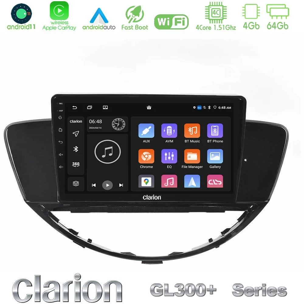 Clarion GL300+ Series 4Core Android11 4+64GB  Subaru Tribeca 2007-2014 Navigation Multimedia Tablet 9"