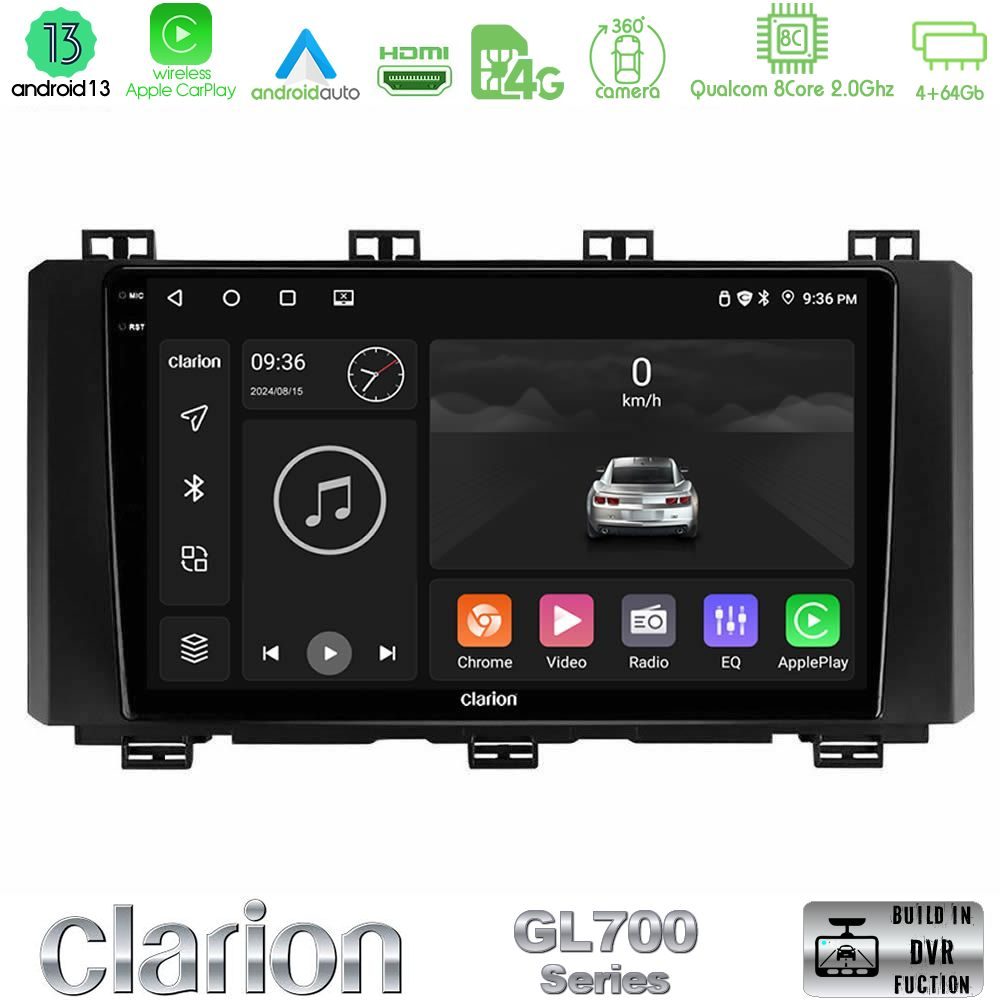 Clarion GL700 Series 8Core Android13 4+64GB Seat Ateca 2017-2021 Navigation Multimedia Tablet 9" Με Carplay & Android Auto