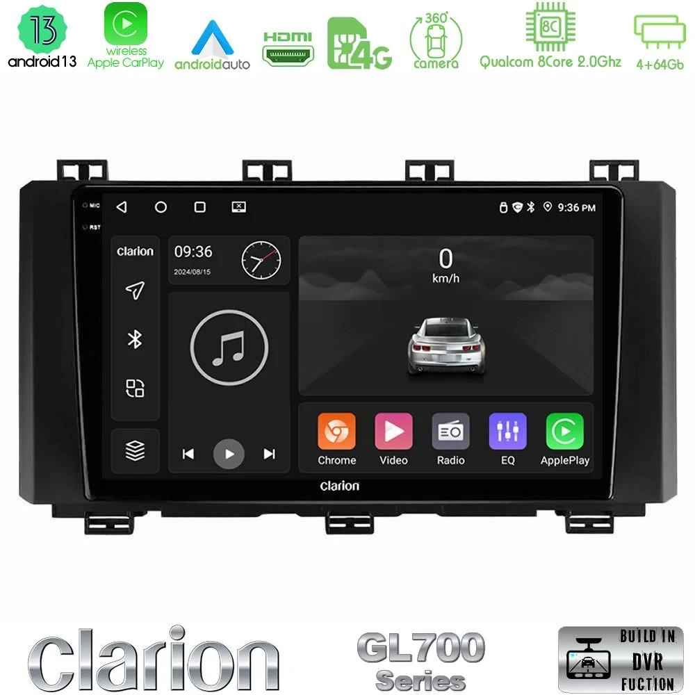 Clarion GL700 Series 8Core Android13 4+64GB Seat Ateca 2017-2021 Navigation Multimedia Tablet 9" Με Carplay & Android Auto