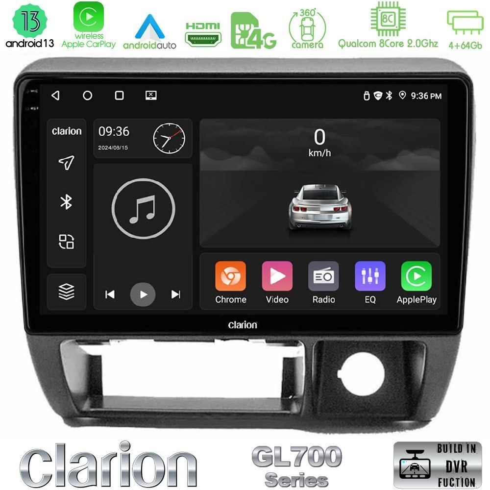Clarion GL700 Series 8Core Android13 4+64GB Suzuki Jimny 1998-2005 Navigation Multimedia Tablet 9" Με Carplay & Android Auto