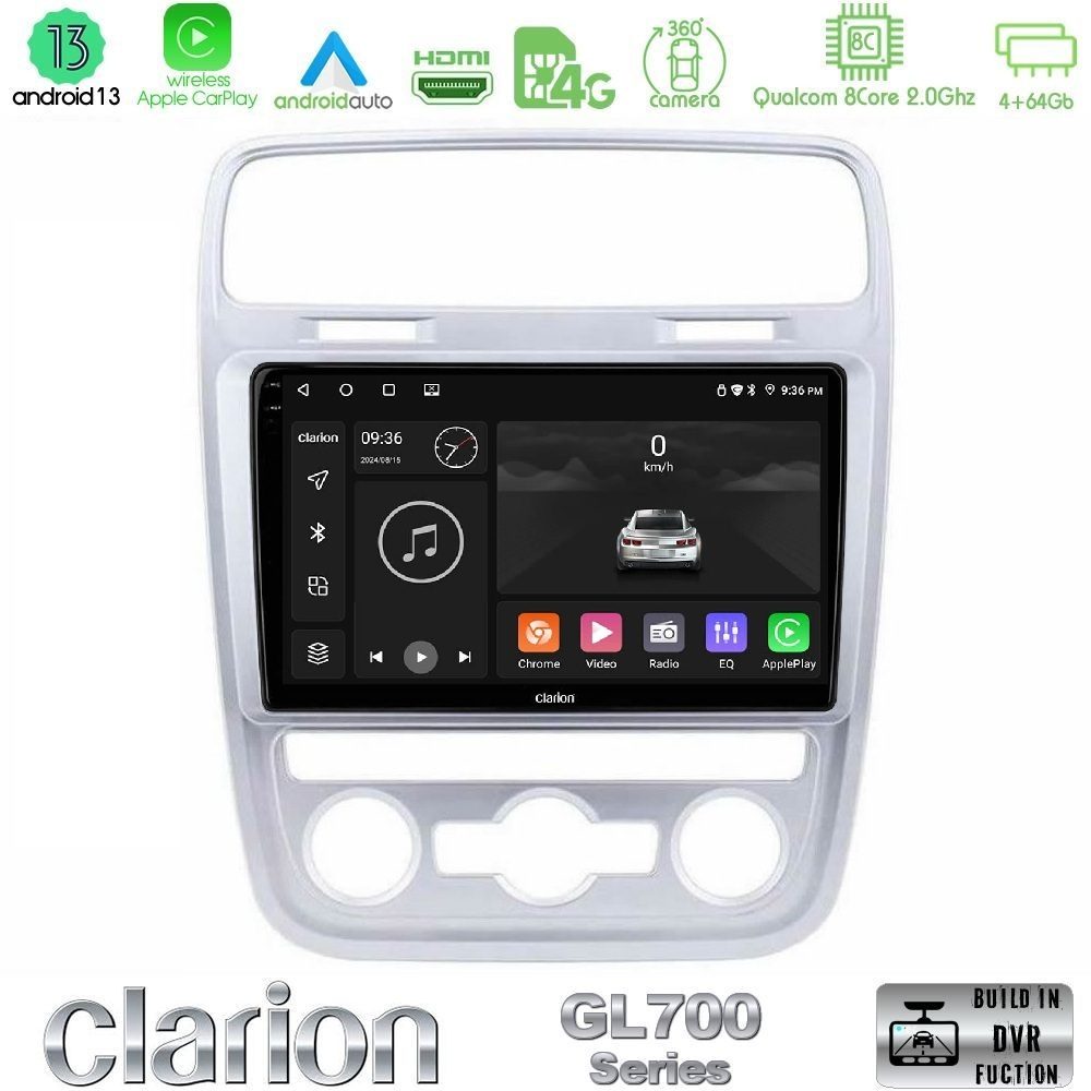 Clarion GL700 Series 8Core Android13 4+64GB VW Scirocco 2014 – 2017 Navigation Multimedia Tablet 9" Με Carplay & Android Auto