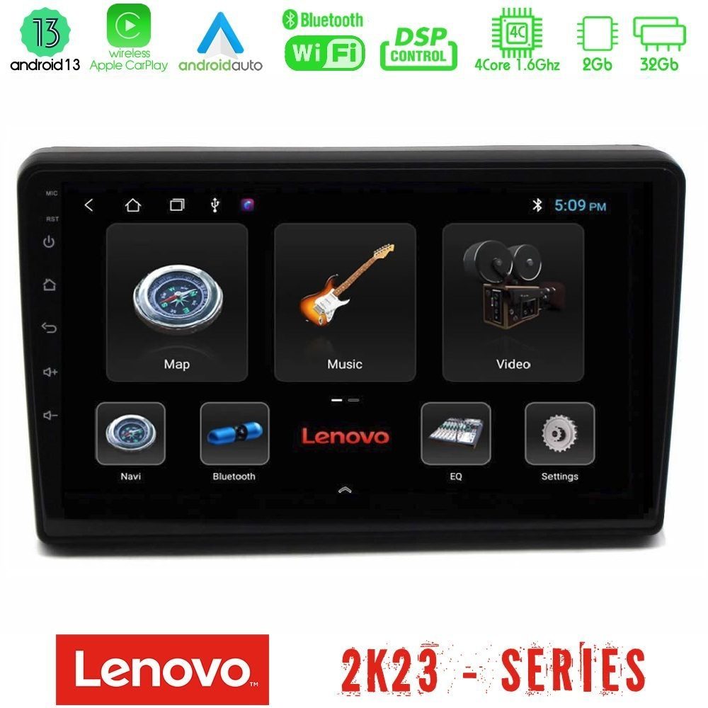 Lenovo Car Pad Citroen C5 2008-2019 4Core Android 13 2+32GB Navigation Multimedia Tablet 10"