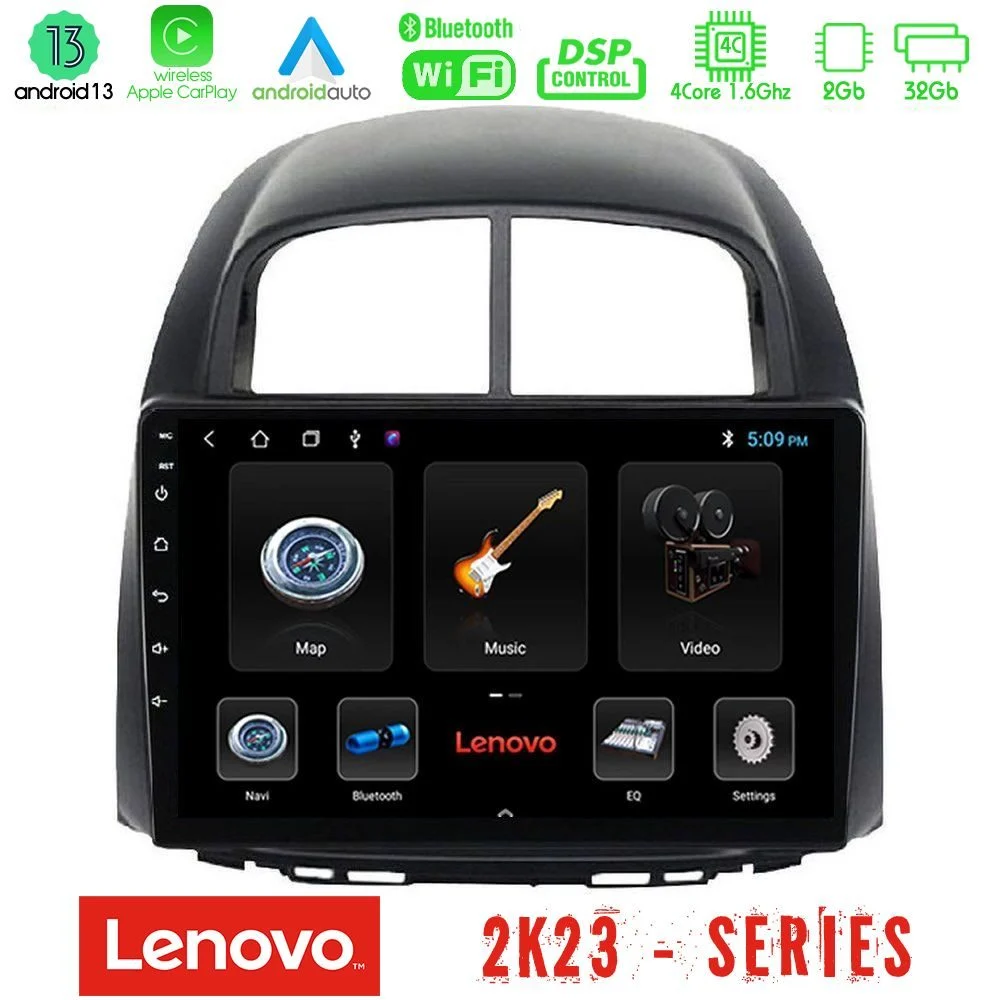 Lenovo Car Pad Daihatsu Sirion/Subaru Justy 4Core Android 13 2+32GB Navigation Multimedia Tablet 10"