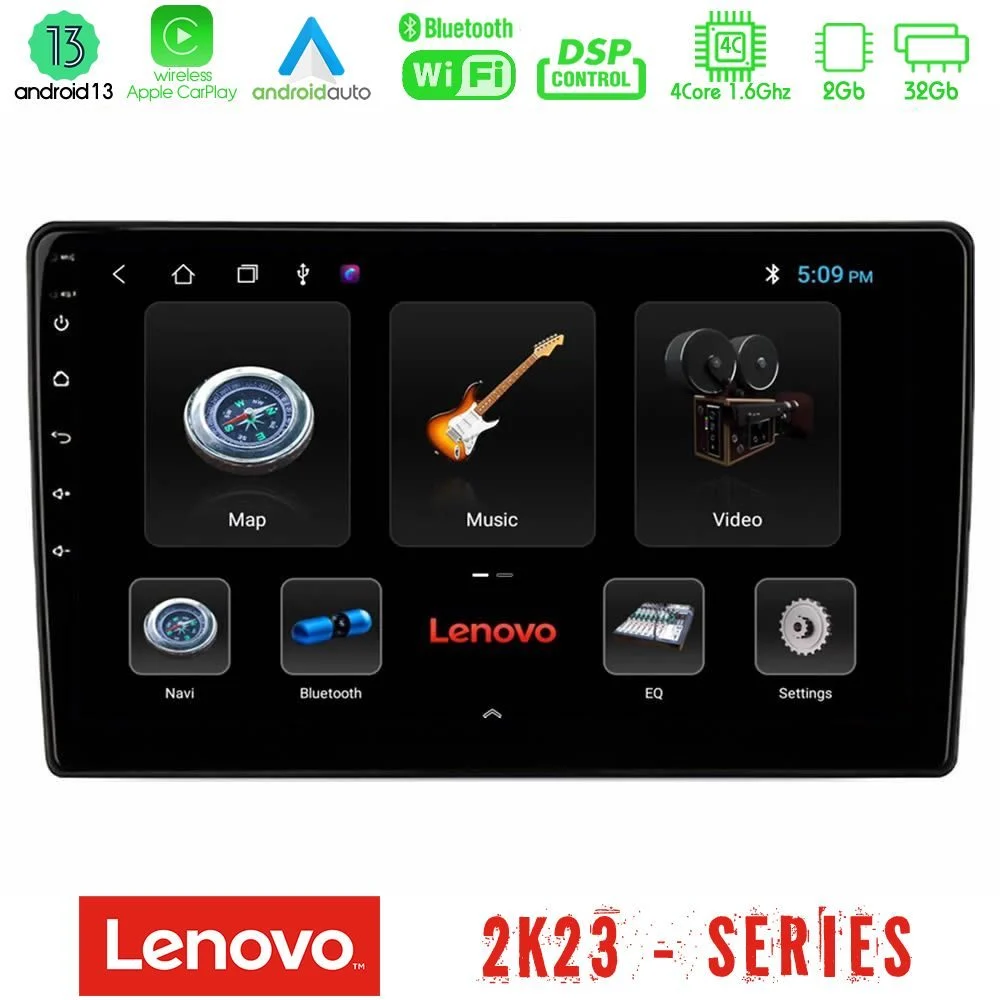 Lenovo Car Pad Ford Fiesta 2018-2024 4Core Android 13 2+32GB Navigation Multimedia Tablet 10"