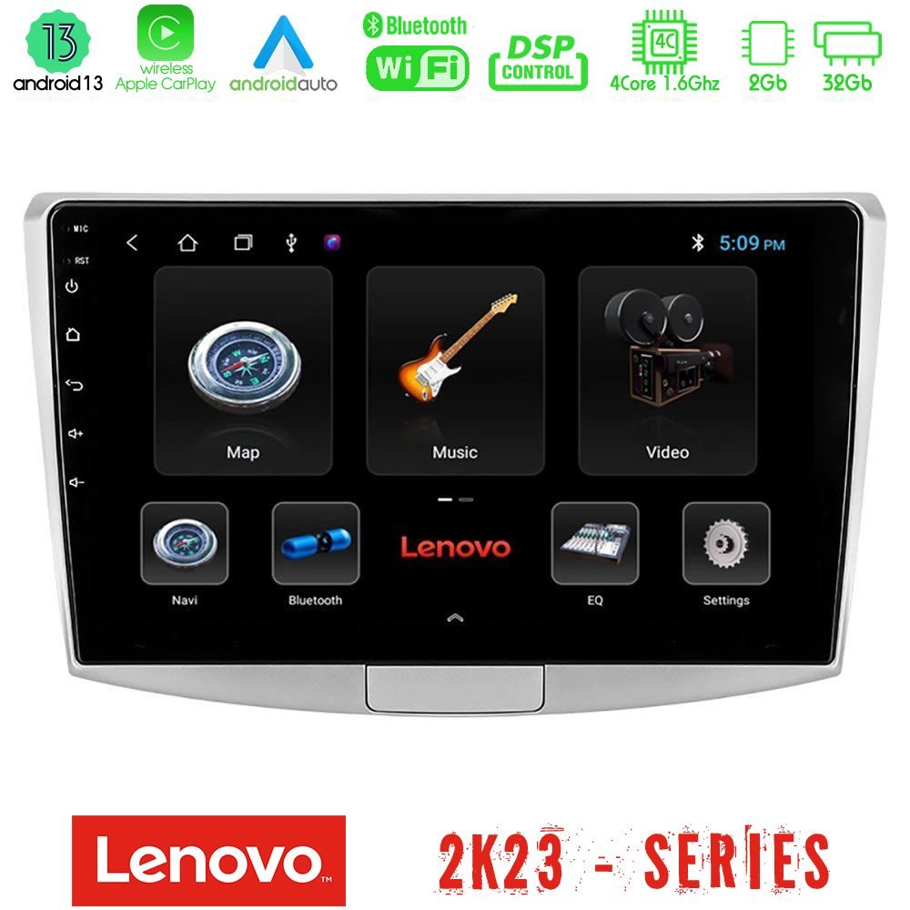 Lenovo Car Pad VW Passat 4Core Android 13 2+32GB Navigation Multimedia Tablet 10"