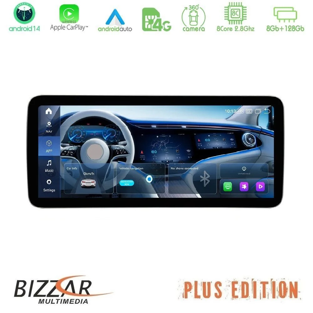 Bizzar Plus Edition Mercedes CLS (W218) NTG5 Android14 (8+128GB) Navigation Multimedia 10.25" Anti-reflection