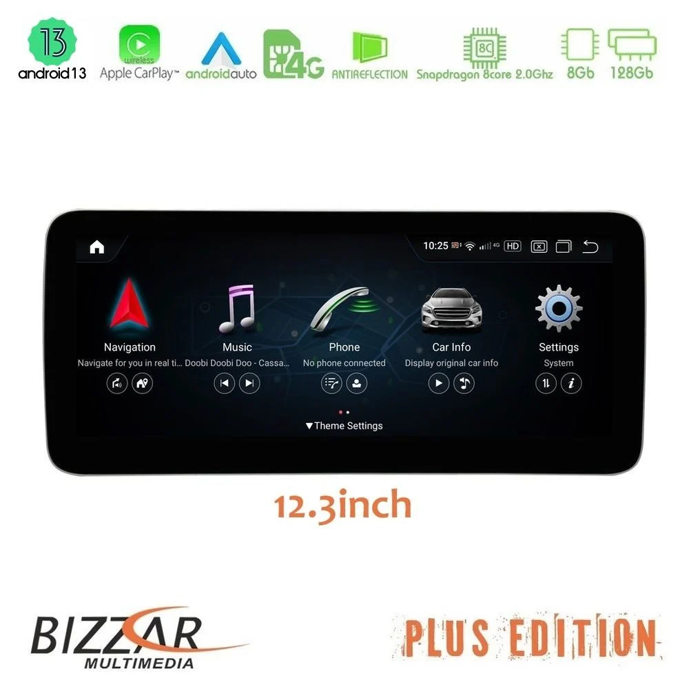 Bizzar Plus Edition Mercedes C Class NTG4.5 (W204 Facelift) Android13 (8+128GB) Navigation Multimedia 12