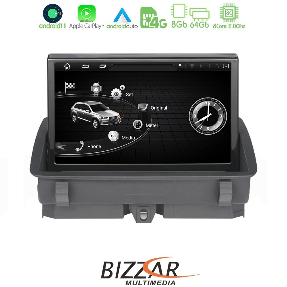 Bizzar OEM AUDI Q3 2011-2018 8" Android11 8Core 8+64GB Navigation Multimedia Station Bizzar OEM AUDI Q3 2011-2018 8" Android11 8Core 8+64GB Navigation Multimedia Station