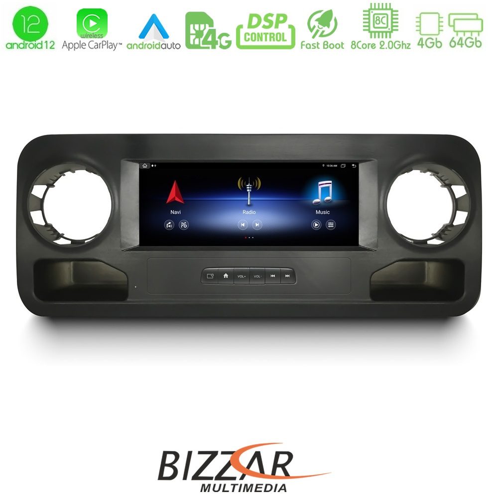 Bizzar OEM Mercedes Sprinter W907 8Core Android12 4+64GB Navigation Multimedia Tablet 10.25" (OEM Style) Bizzar OEM Mercedes Sprinter W907 8Core Android12 4+64GB Navigation Multimedia Tablet 10.25" (OEM Style)