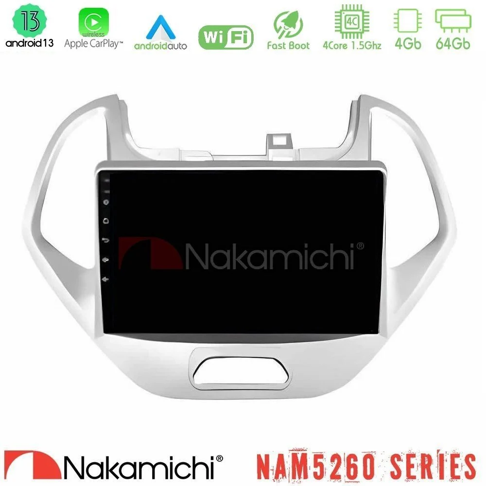 Nakamichi NAM5260 Series 4Core Android13 4+64GB Ford KA 2016-2020 Navigation Multimedia Tablet 9" Με Carplay & Android Auto