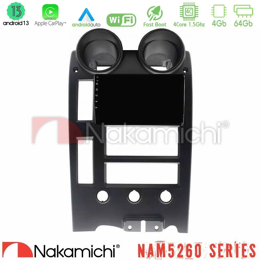Nakamichi NAM5260 Series Hummer H2 2002-2007 4Core Android13 4+64GB Navigation Multimedia Tablet 9" Με Carplay & Android Auto