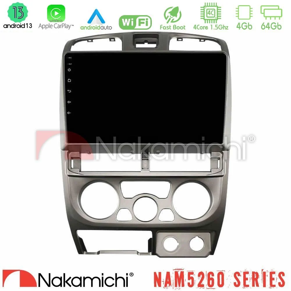 Nakamichi NAM5260 Series 4Core Android13 4+64GB Isuzu D-Max 2004-2006 Navigation Multimedia Tablet 9" Με Carplay & Android Auto