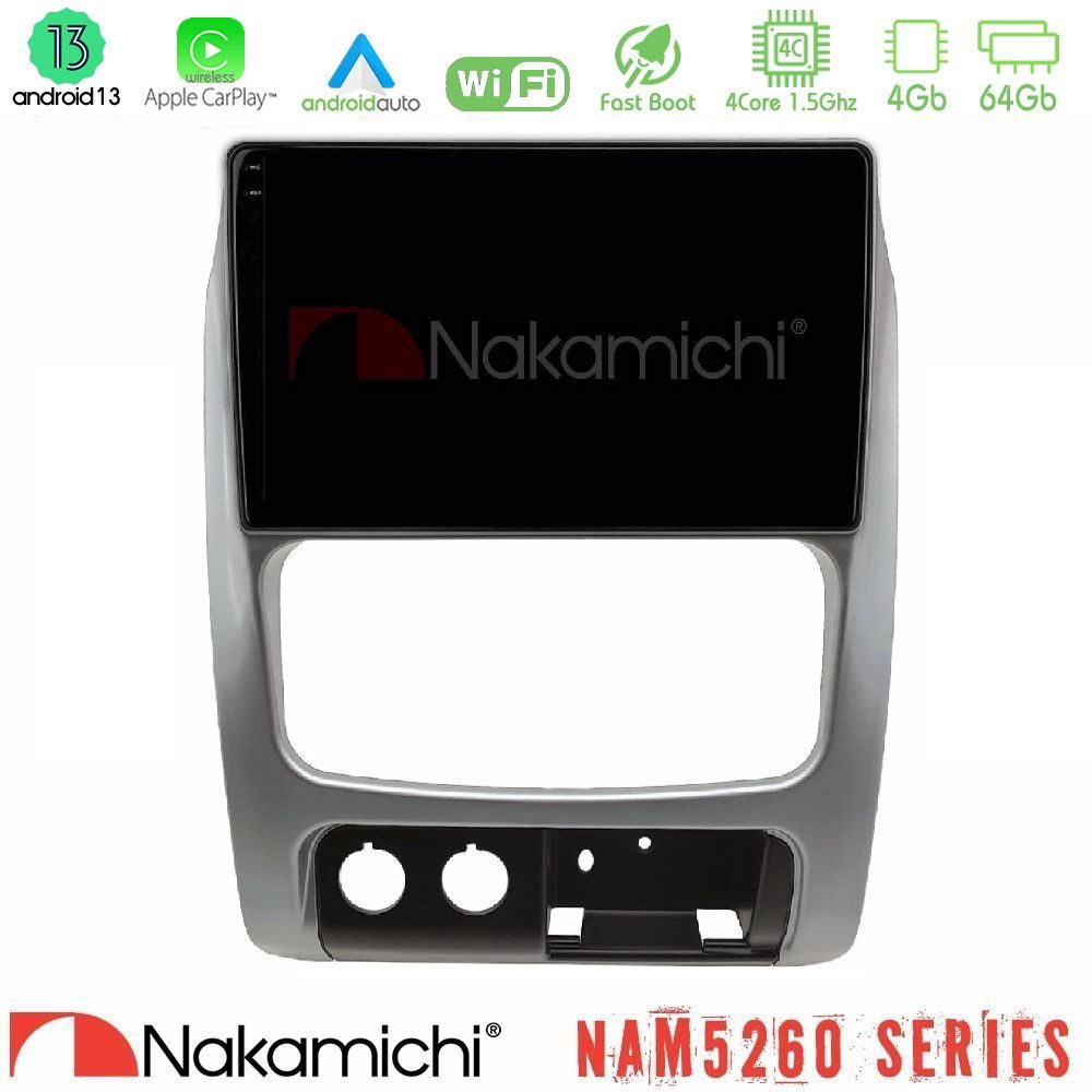 Nakamichi NAM5260 Series 4Core Android13 4+64GB Jeep Cherokee (KJ) 2002-2007 Navigation Multimedia Tablet 9" Με Carplay & Android Auto