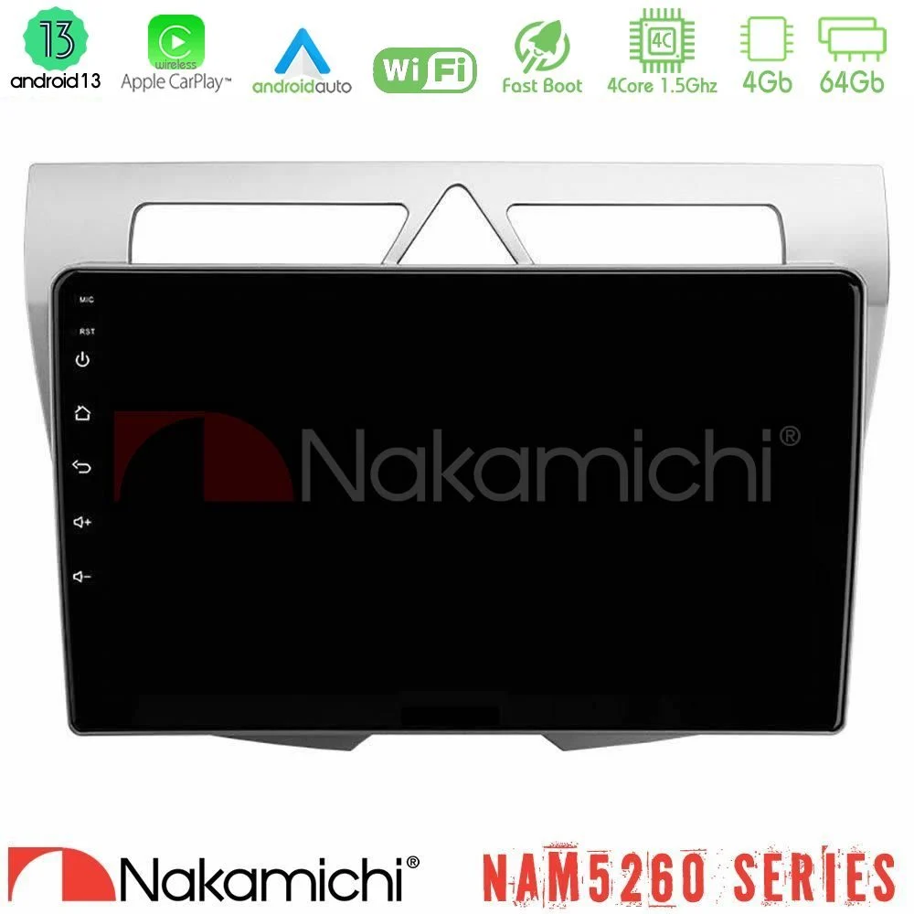 Nakamichi NAM5260 Series 4Core Android13 4+64GB Kia Picanto Navigation Multimedia Tablet 9" Με Carplay & Android Auto