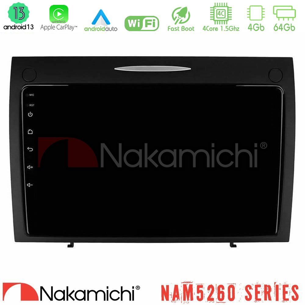 Nakamichi NAM5260 Series 4Core Android13 4+64GB Mercedes SLK Class Navigation Multimedia Tablet 9" Με Carplay & Android Auto