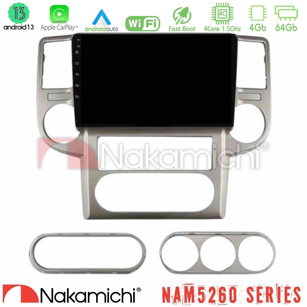 Nakamichi NAM5260 Series 4Core Android13 4+64GB Nissan X-Trail 2003-2007 Navigation Multimedia Tablet 10" Με Carplay & Android Auto