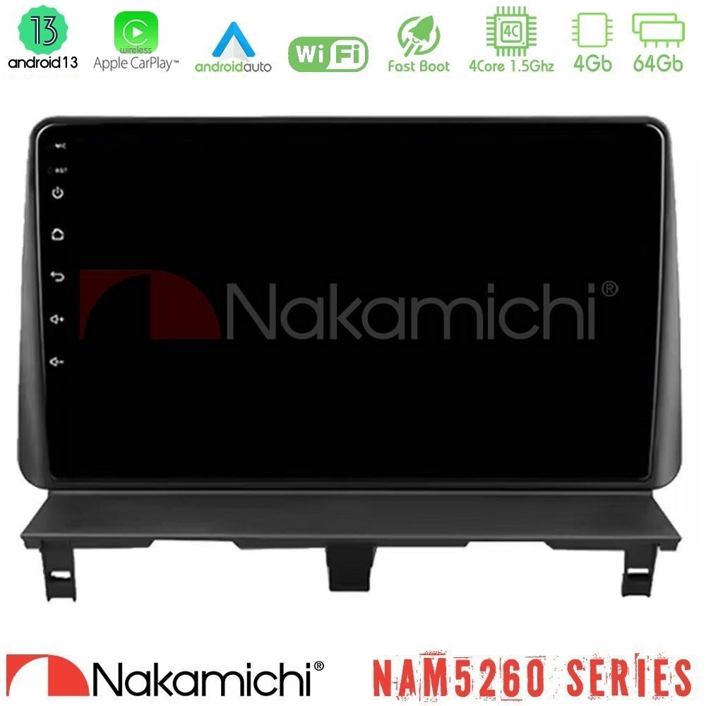 Nakamichi NAM5260 Series 4Core Android13 4+64GB Peugeot Partner / Citroën Berlingo 2002-2008 Navigation Multimedia Tablet 9" Με Carplay & Android Auto