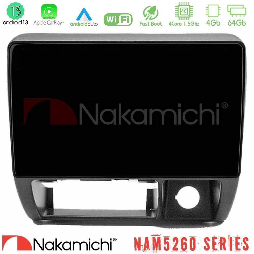 Nakamichi NAM5260 Series 4Core Android13 4+64GB Suzuki Jimny 1998-2005 Navigation Multimedia Tablet 9" Με Carplay & Android Auto