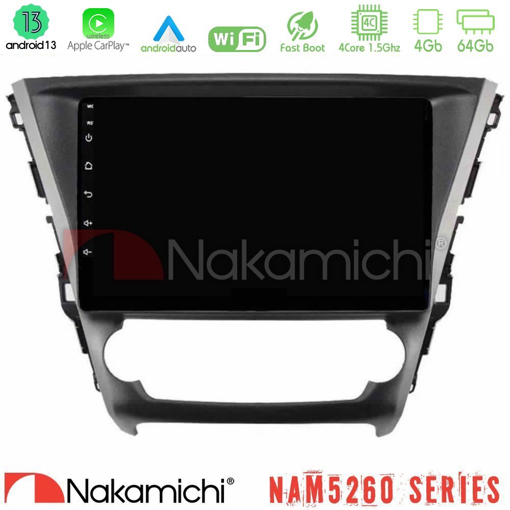 Nakamichi NAM5260 Series 4Core Android13 4+64GB Toyota Avensis 2015-2018 Navigation Multimedia Tablet 9" Με Carplay & Android Auto