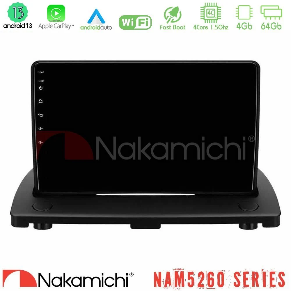 Nakamichi NAM5260 Series 4Core Android13 4+64GB Volvo XC90 2006-2014 Navigation Multimedia Tablet 9" Με Carplay & Android Auto