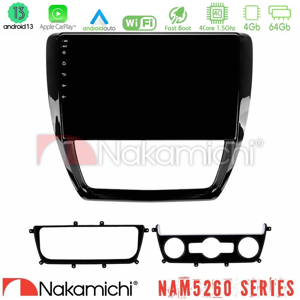 Nakamichi NAM5260 Series 4Core Android13 4+64GB VW Jetta Navigation Multimedia Tablet 10" Με Carplay & Android Auto