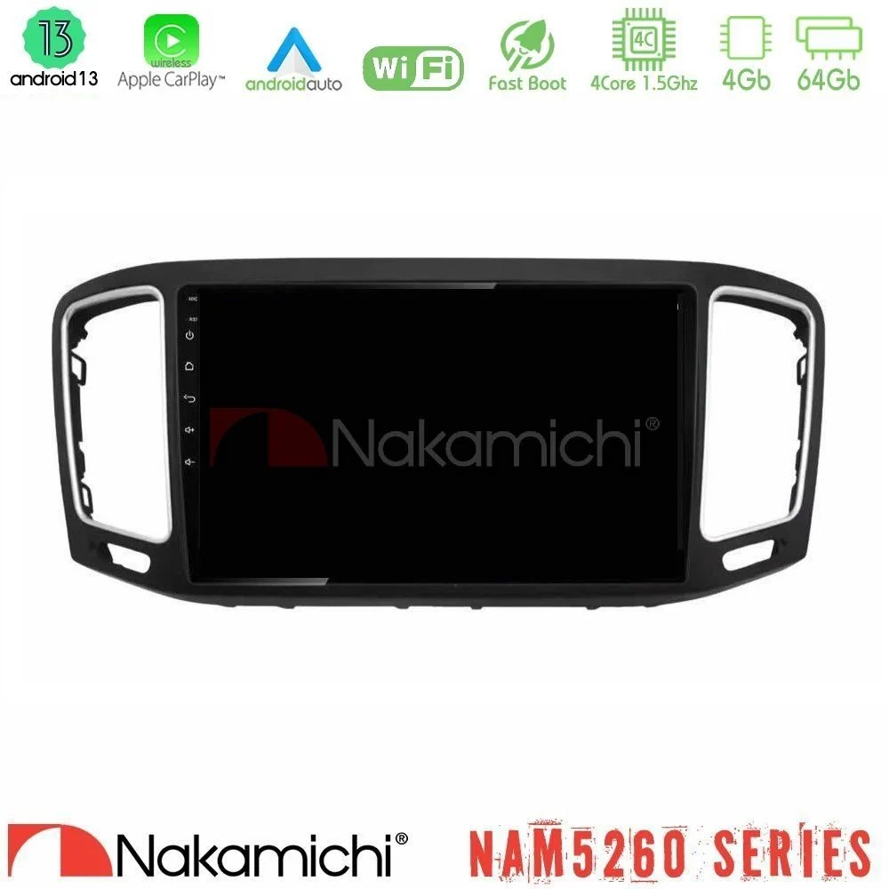 Nakamichi NAM5260 Series 4Core Android13 4+64GB VW Sharan 2010-2015 Navigation Multimedia Tablet 9" Με Carplay & Android Auto