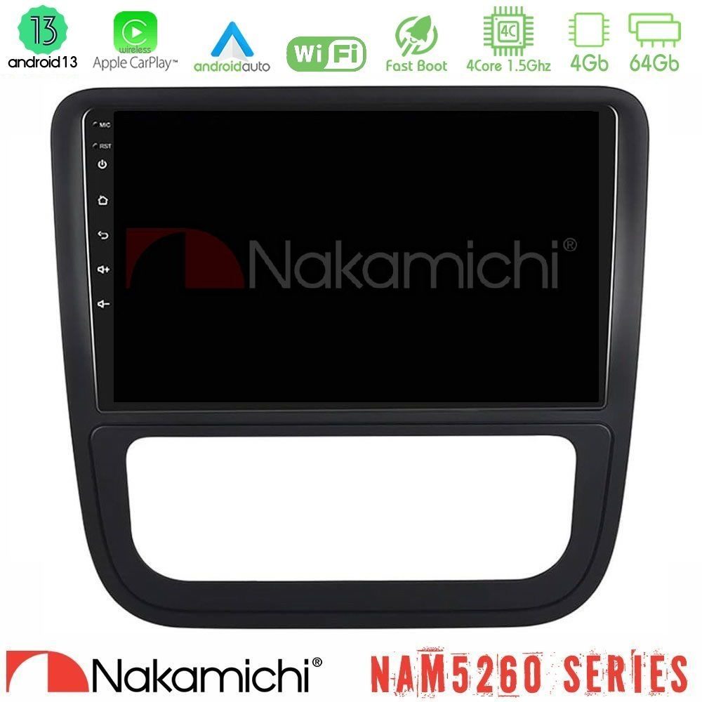 Nakamichi NAM5260 Series 4Core Android13 4+64GB VW Scirocco 2008-2014 Navigation Multimedia Tablet 9" Με Carplay & Android Auto