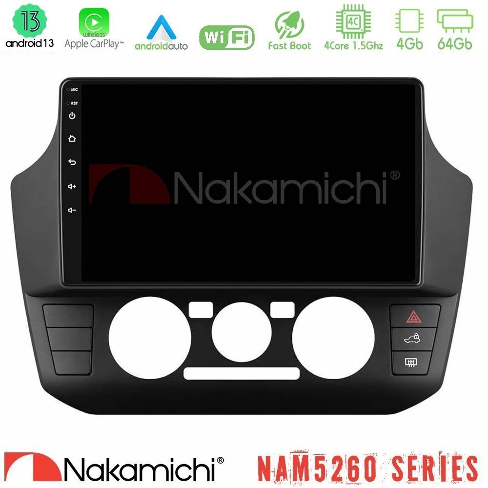 Nakamichi NAM5260 Series 4Core Android13 4+64GB VW Up/Skoda Citigo/Seat Mii Navigation Multimedia Tablet 9" Με Carplay & Android Auto