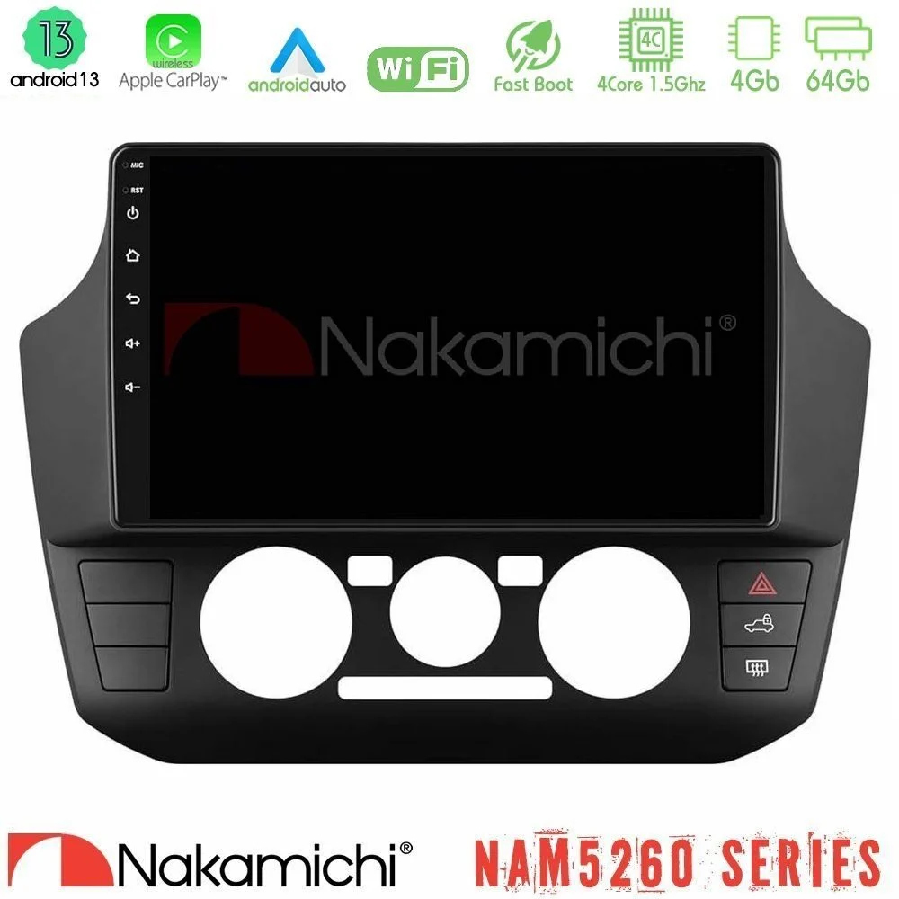 Nakamichi NAM5260 Series 4Core Android13 4+64GB VW Up/Skoda Citigo/Seat Mii Navigation Multimedia Tablet 9" Με Carplay & Android Auto