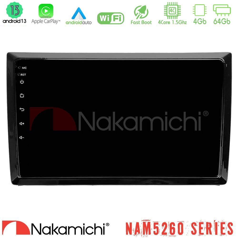 Nakamichi NAM5260 Series 4Core Android13 4+64GB VW Beetle Navigation Multimedia Tablet 9" Με Carplay & Android Auto