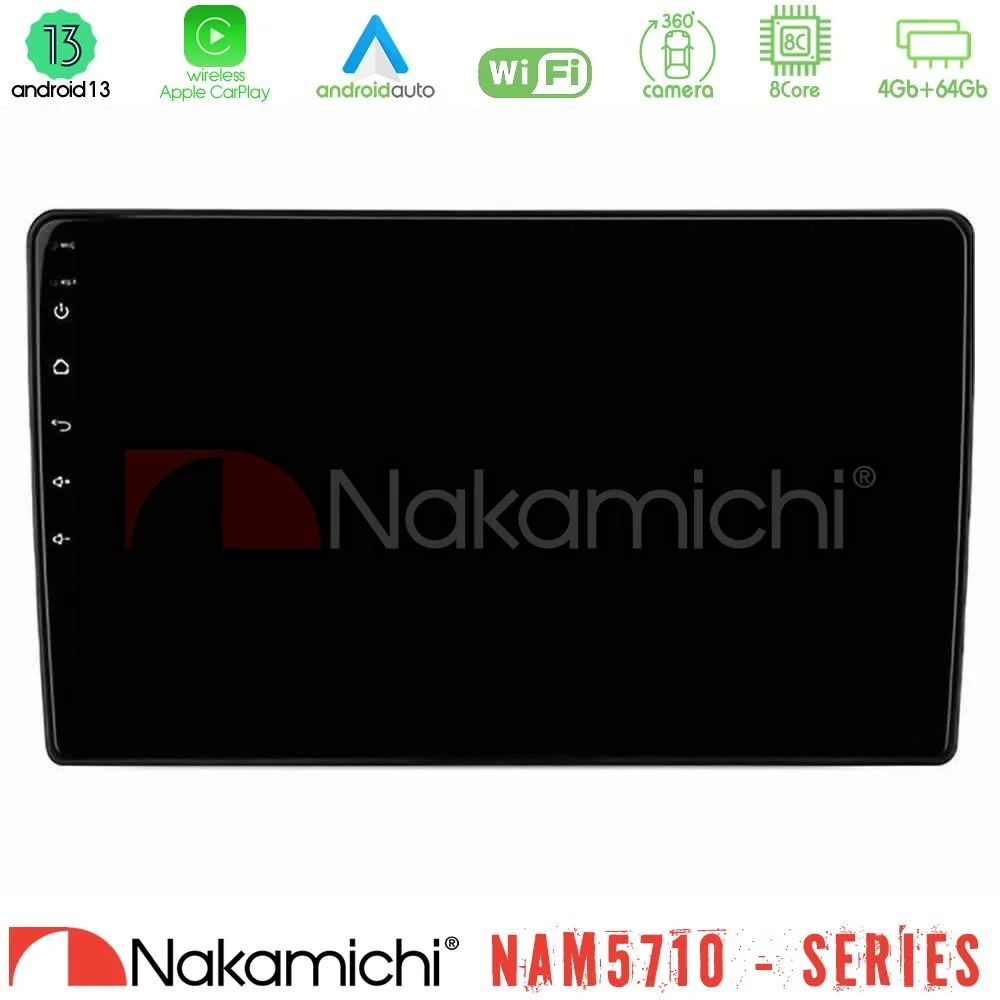 Nakamichi NAM5710 Series 8Core Android13 4+64GB  Alfa Romeo Mito 2008-2014 Navigation Multimedia Tablet 9"