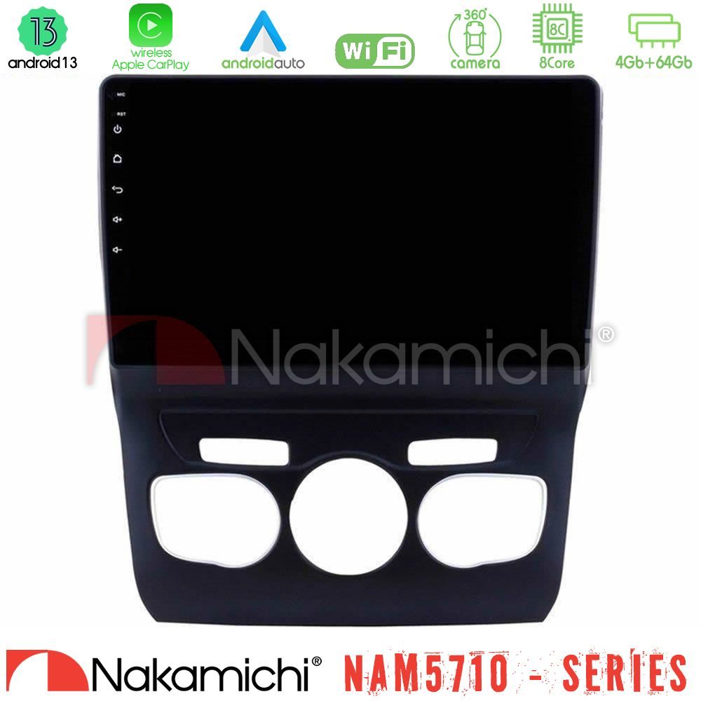 Nakamichi NAM5710 Series 8Core Android13 4+64GB Citroen C4L Navigation Multimedia Tablet 10"