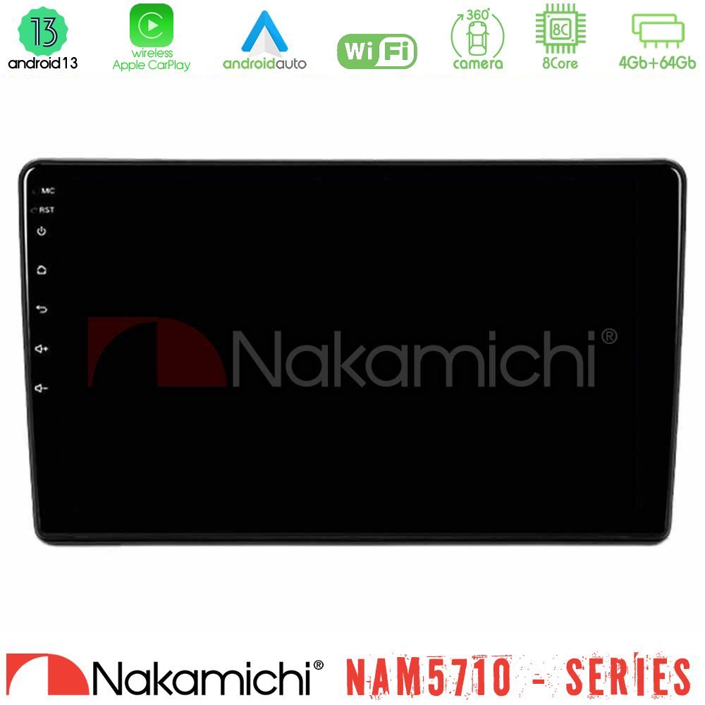 Nakamichi NAM5710 Series 8Core Android13 4+64GB  Peugeot Partner / Citroën Berlingo 2008-2018 Navigation Multimedia Tablet 9"