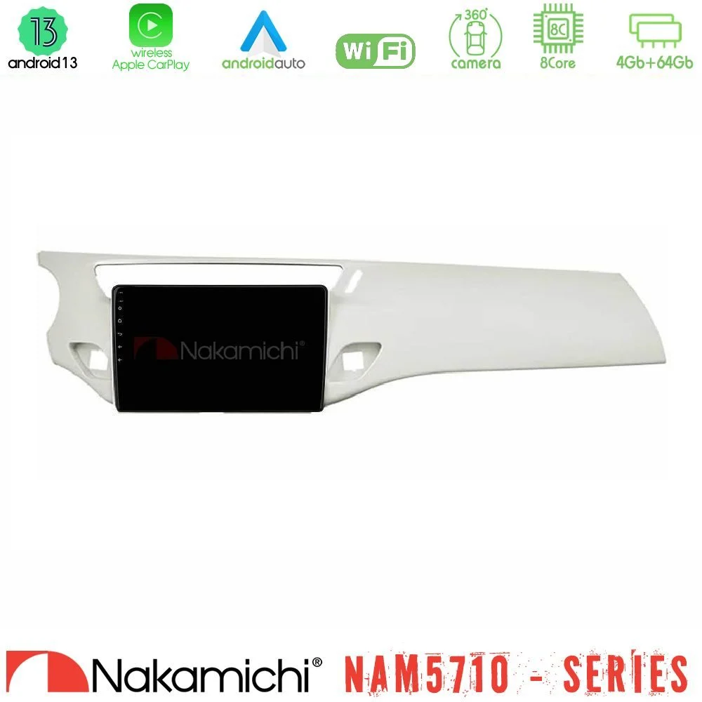 Nakamichi NAM5710 Series 8Core Android13 4+64GB Citroen C3 2009-2016 Navigation Multimedia Tablet 9" (Άσπρο)