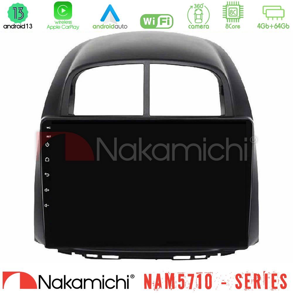 Nakamichi NAM5710 Series 8Core Android13 4+64GB Daihatsu Sirion/Subaru Justy Navigation Multimedia Tablet 10"