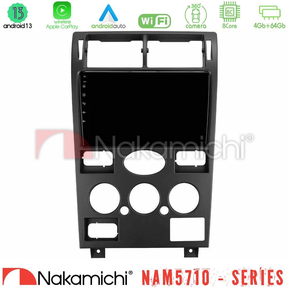 Nakamichi NAM5710 Series 8Core Android13 4+64GB  Ford Mondeo 2001-2004 Navigation Multimedia Tablet 9"