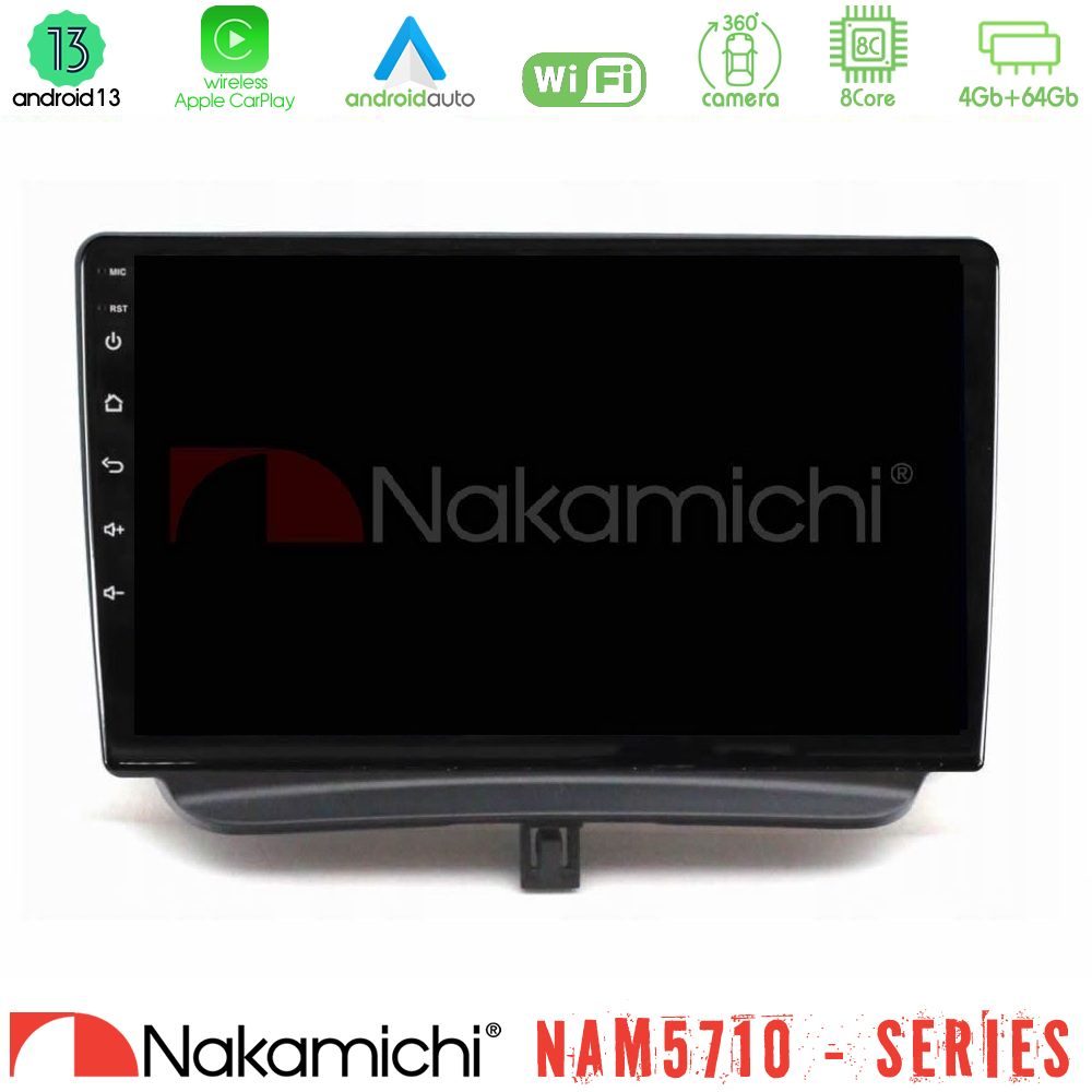Nakamichi NAM5710 Series 8Core Android13 4+64GB  Ford Courier 2015-2023 Navigation Multimedia Tablet 9"