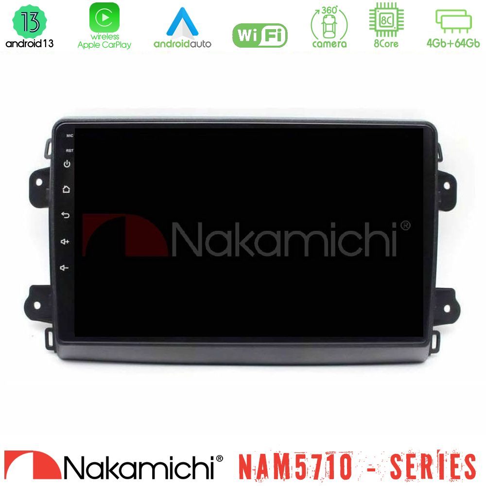Nakamichi NAM5710 Series 8Core Android13 4+64GB Citroen/Fiat/Opel Navigation Multimedia Tablet 9"