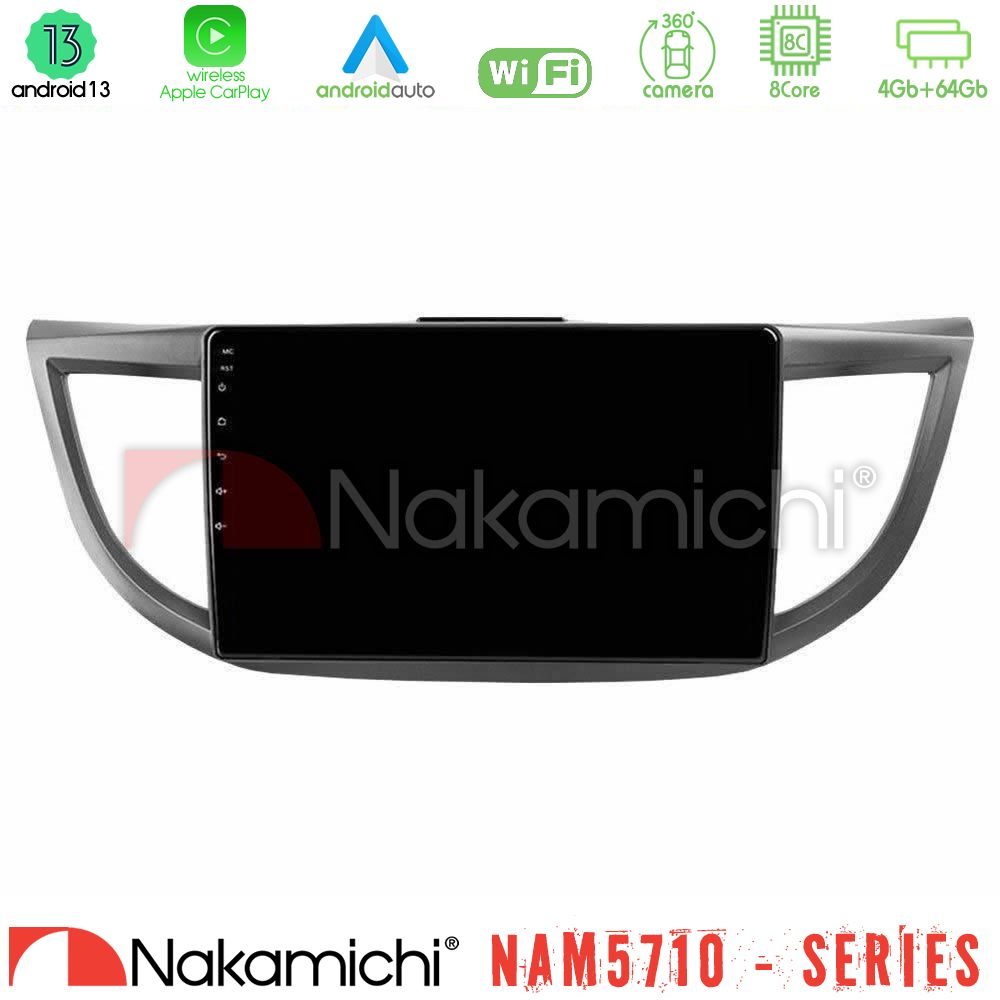 Nakamichi NAM5710 Series 8Core Android13 4+64GB Honda CRV 2012-2017 Navigation Multimedia Tablet 9"