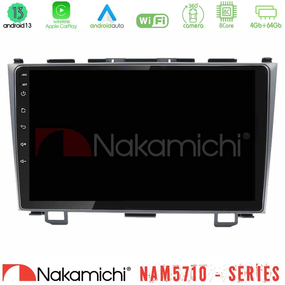Nakamichi NAM5710 Series 8Core Android13 4+64GB Honda CRV Navigation Multimedia Tablet 9"