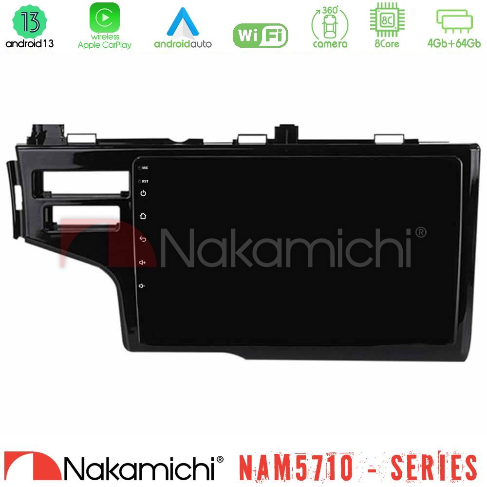 Nakamichi NAM5710 Series 8Core Android13 4+64GB Honda Jazz 2013-2020 Navigation Multimedia Tablet 9"