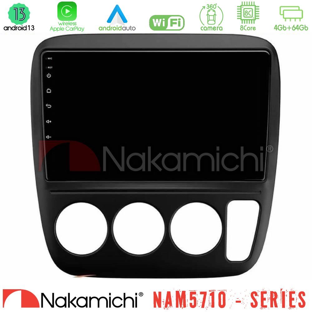 Nakamichi NAM5710 Series 8Core Android13 4+64GB Honda CRV 1997-2001 Navigation Multimedia Tablet 9"