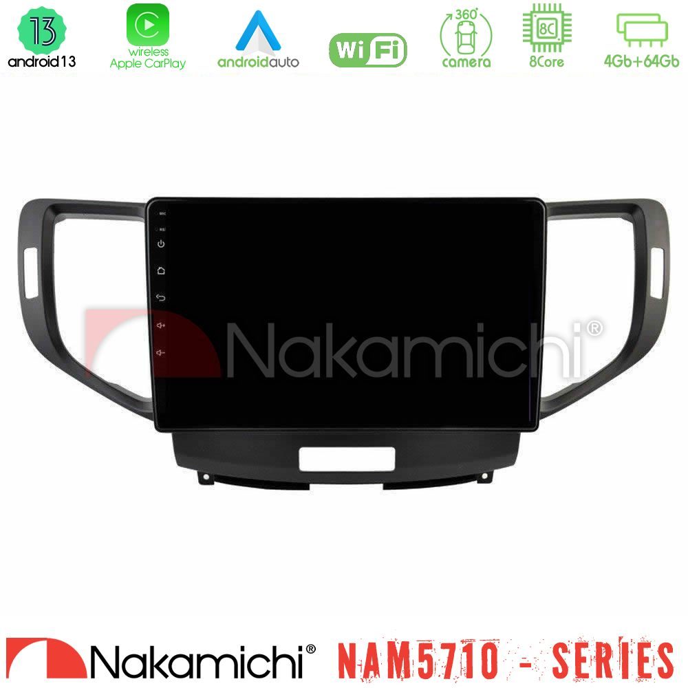 Nakamichi NAM5710 Series 8Core Android13 4+64GB Honda Accord 2008-2015 Navigation Multimedia Tablet 9"