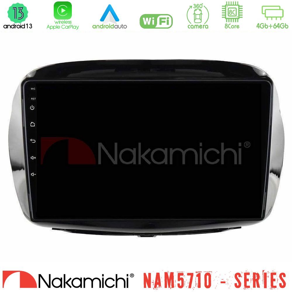 Nakamichi NAM5710 Series 8Core Android13 4+64GB Honda FR-V 2004-2009 Navigation Multimedia Tablet 10"
