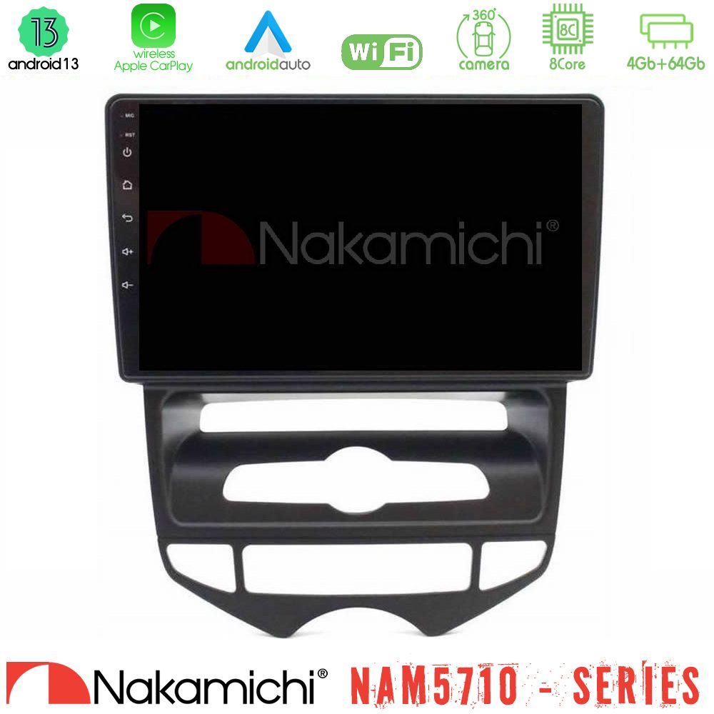 Nakamichi NAM5710 Series 8Core Android13 4+64GB Hyundai ix20 2010-2020 (AUTO A/C) Navigation Multimedia Tablet 10"