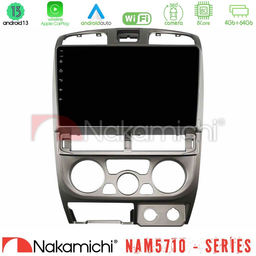 Nakamichi NAM5710 Series 8Core Android13 4+64GB Isuzu D-Max 2004-2006 Navigation Multimedia Tablet 9"