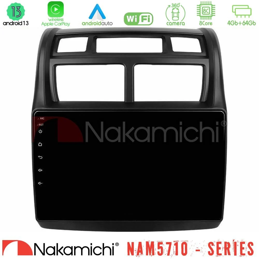 Nakamichi NAM5710 Series 8Core Android13 4+64GB  Kia Sportage 2008-2011 Navigation Multimedia Tablet 9"