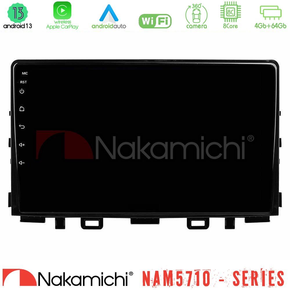 Nakamichi NAM5710 Series 8Core Android13 4+64GB  Kia Stonic Navigation Multimedia Tablet 9"